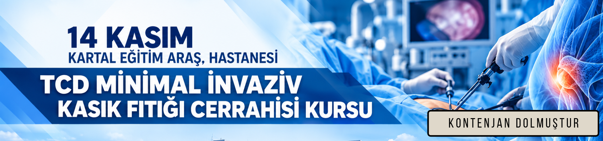 TCD Minimal İnvaziv Kasık Fıtığı Cerrahi Kursu | 14 Kasım 2026